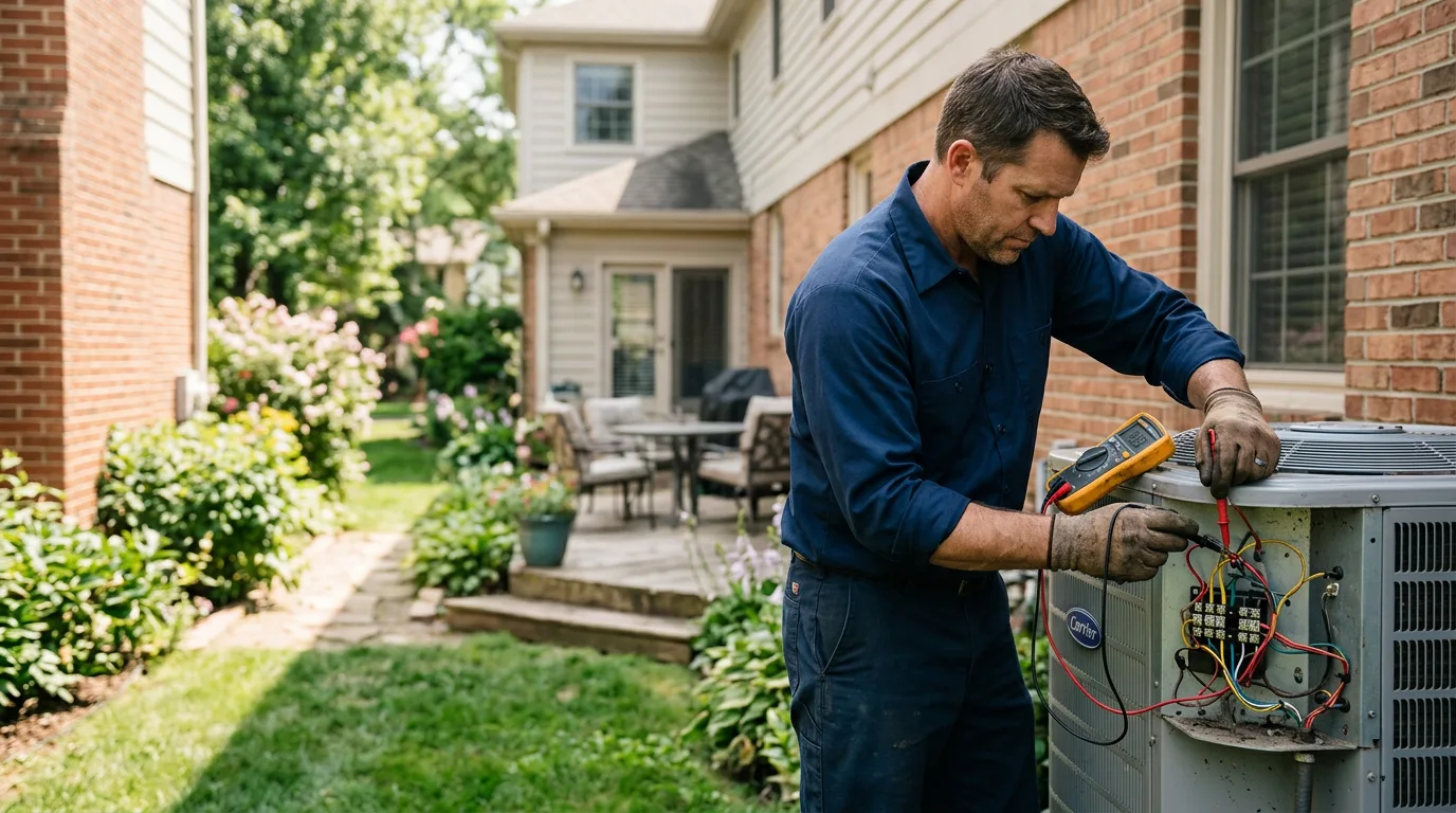 HVAC technician working near Jet, OK